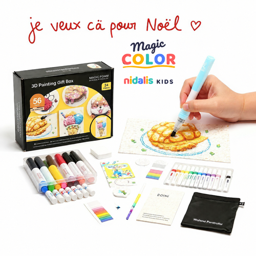 Magic Color - kit de peinture magique 3D Nidalis Kids