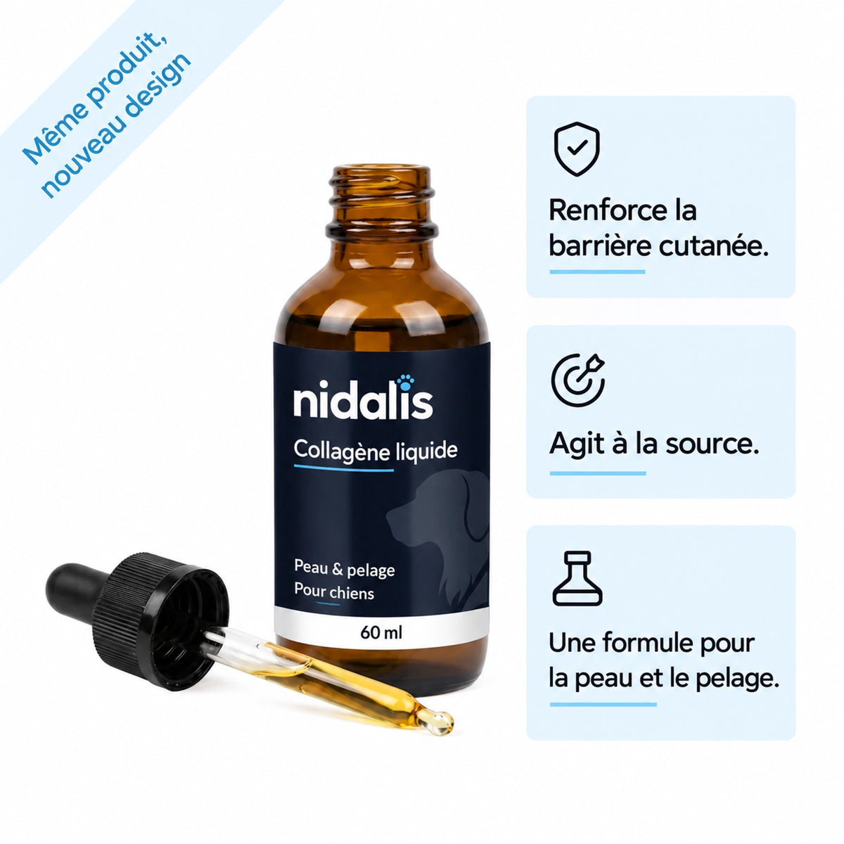 Nidalis Collagène Liquide pour chien